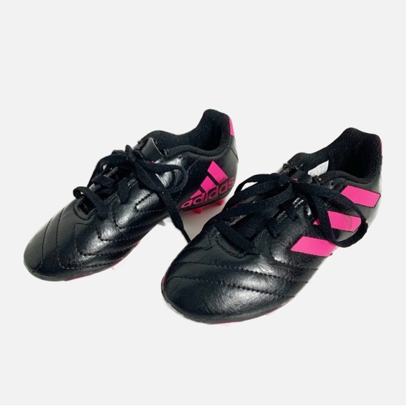 adidas Goletto VII Synthetic Leather Firm Ground Soccer Cleats Pink Black Unisex - Picture 1 of 9